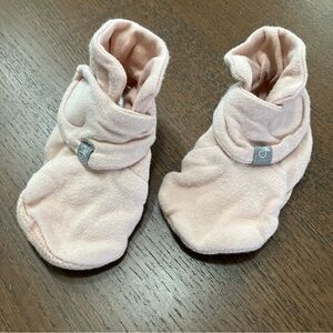 Light Pink Baby Booties Velcro
